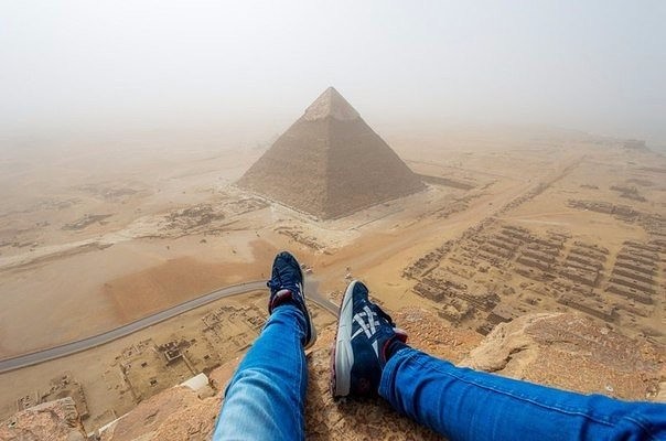 Вид с пирамиды Хеопса